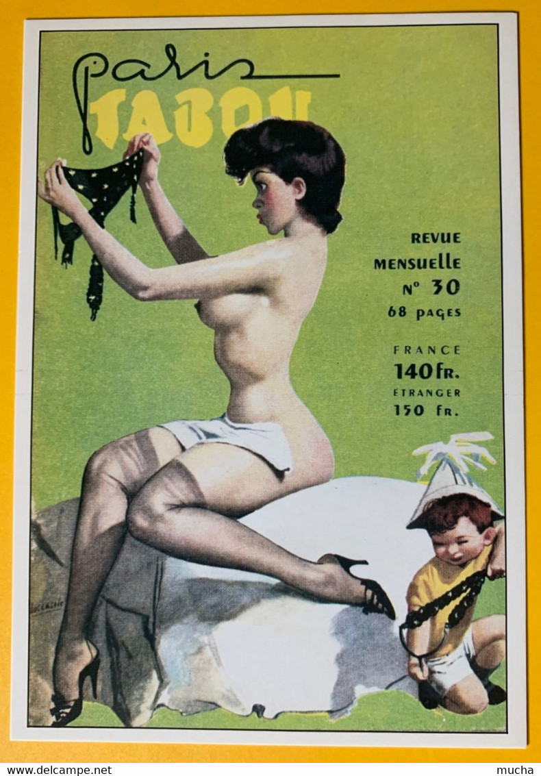 12936 - Paris Tabou Demi-nu  Reproduction Revue No 30 - Pin-Ups