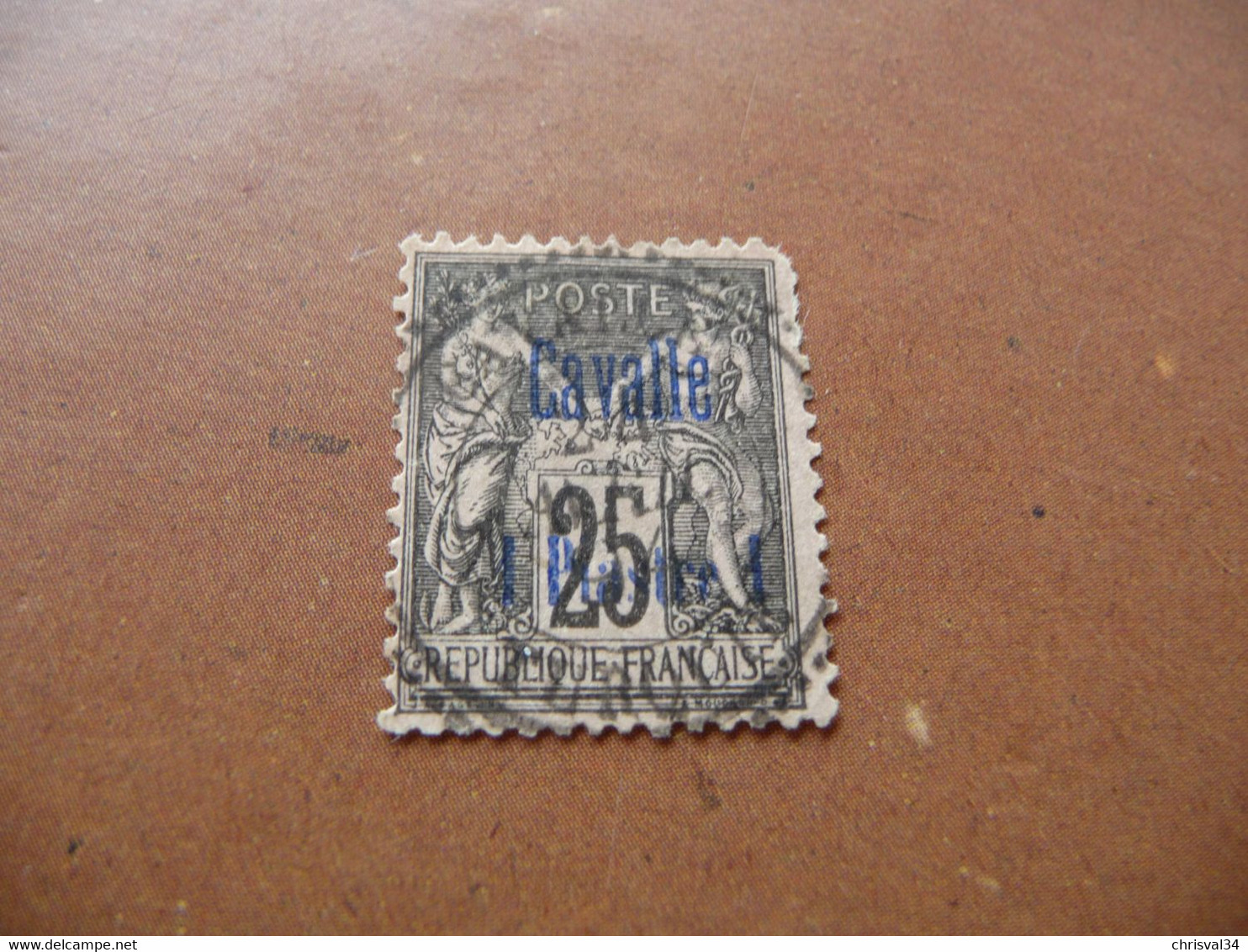 TIMBRE  COLONIES  FRANCAISES  CAVALLE    N  6  COTE  25,00  EUROS  OBLITERE - Used Stamps