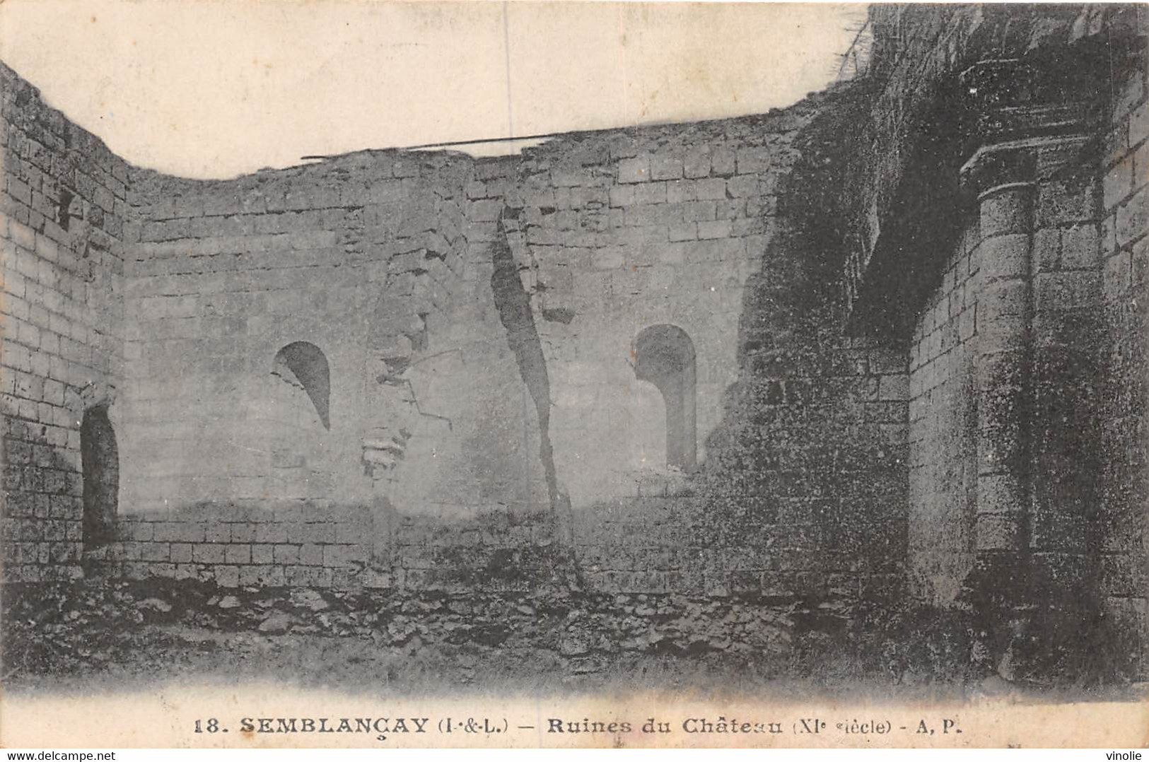 A-20-3634 : SEMBLANCAY. RUINES DU CHATEAU - Semblançay