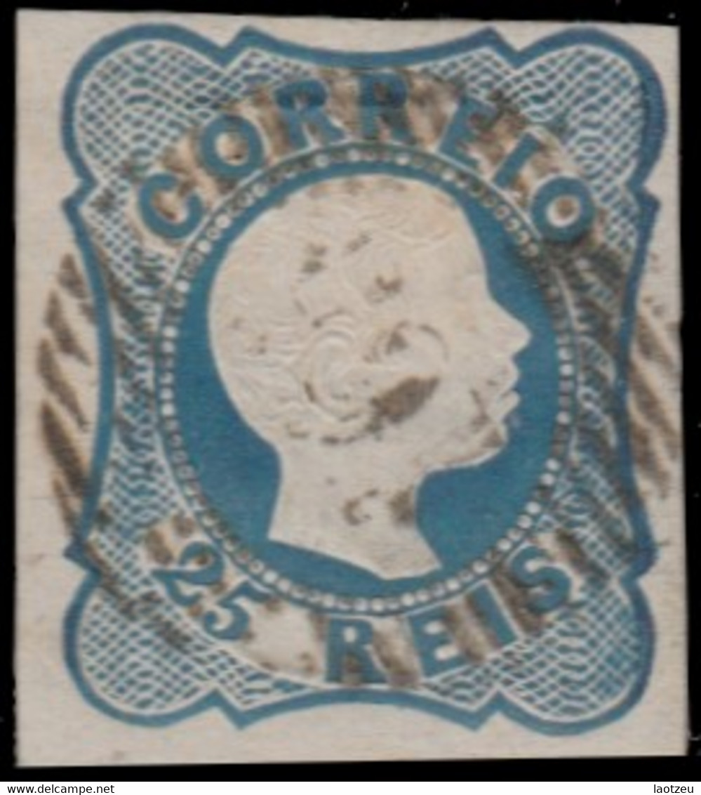 Portugal 1855. ~ YT 6 - 25 R. Dom Pedro V - ...-1853 Prephilately