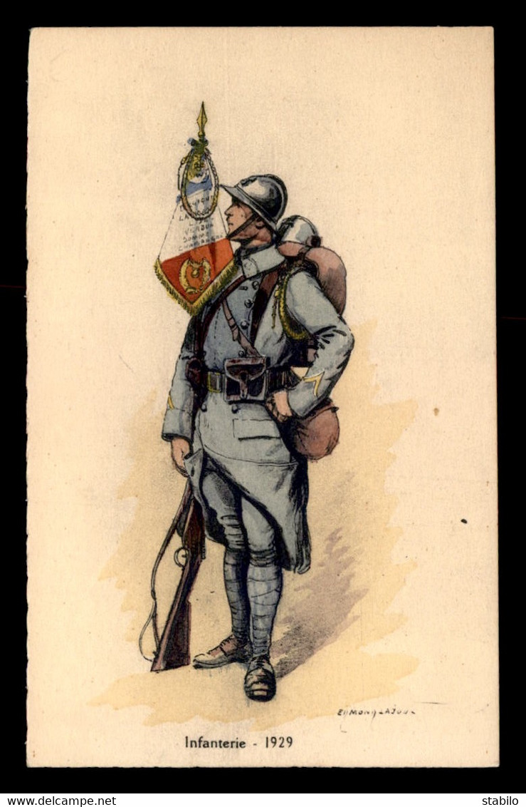 MILITARIA - UNIFORMES - INFANTERIE 1929 - ILLUSTRATEUR EDMOND LAJOUX - Uniformen