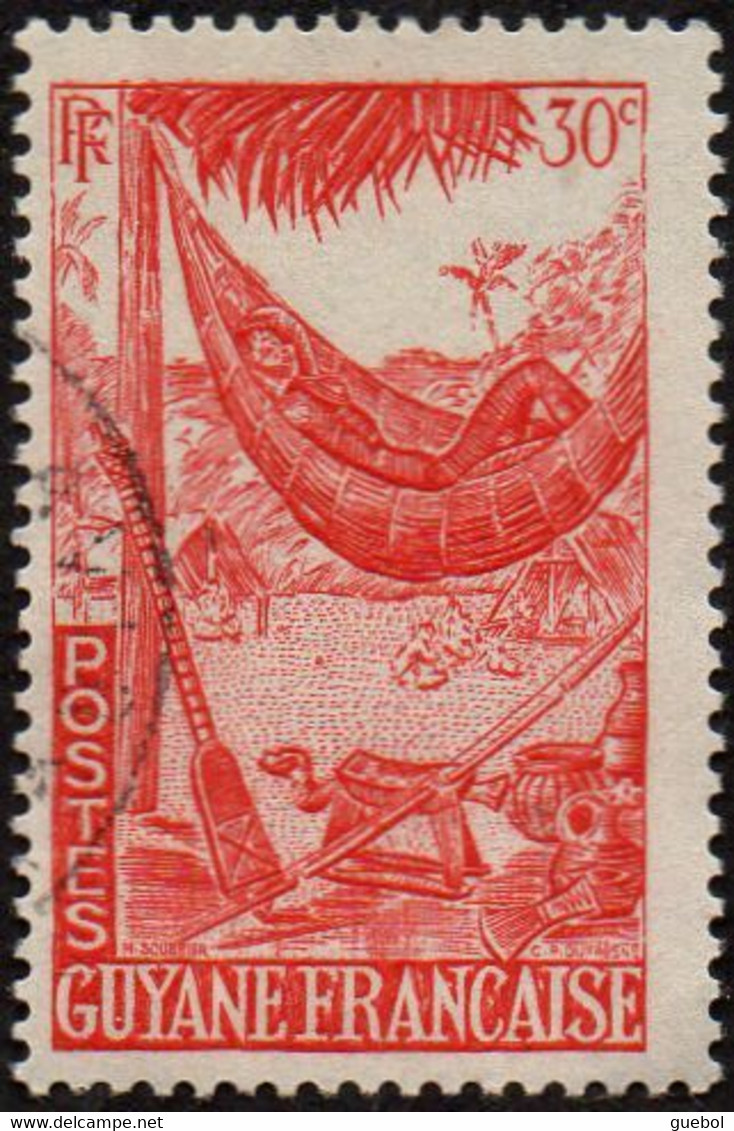Guyane Obl. N° 202 - Repos Guyanais Le 30c Orange - Used Stamps
