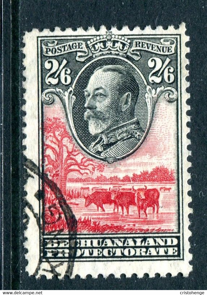 Bechuanaland Protectorate 1932 KGV Baobab Tree & Cattle - 2/6 Black & Scarlet Used (SG 107) - 1885-1964 Protectoraat Van Bechuanaland