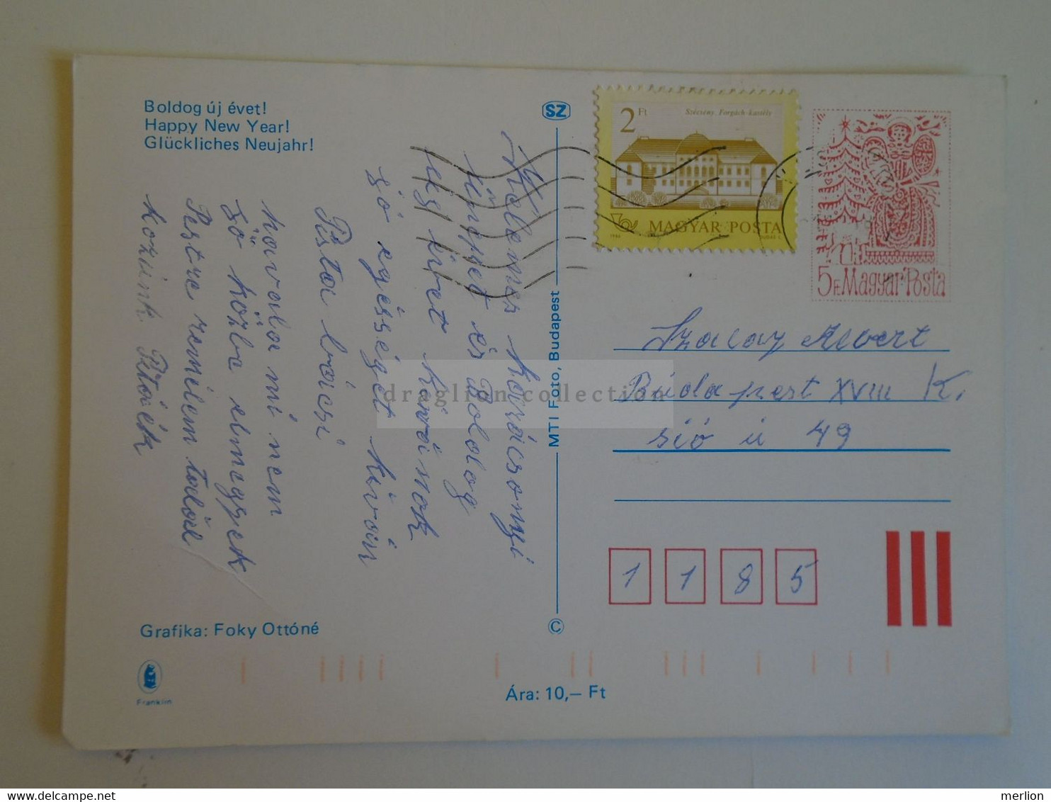 D173772  Hungary Postal Stationery Entier -Ganzsache - 5 Ft   MTI Fotó  - Illustr. Foky Ottóné - Interi Postali