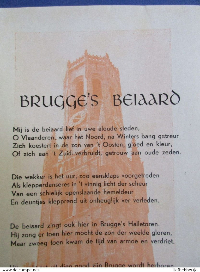 Brugsche Toverklanken - 1939  -  Door Albert Portier - Beiaard  Brugge - History