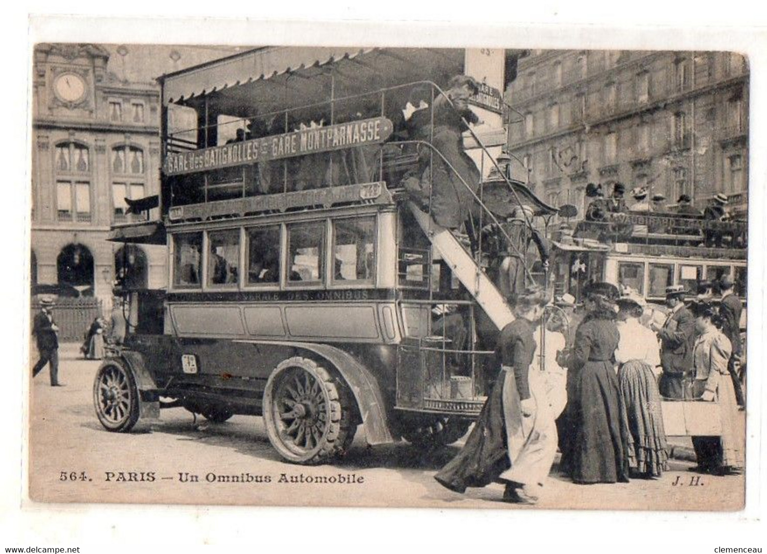 Paris Omnibus Automobile Beau Plan - Public Transport (surface)