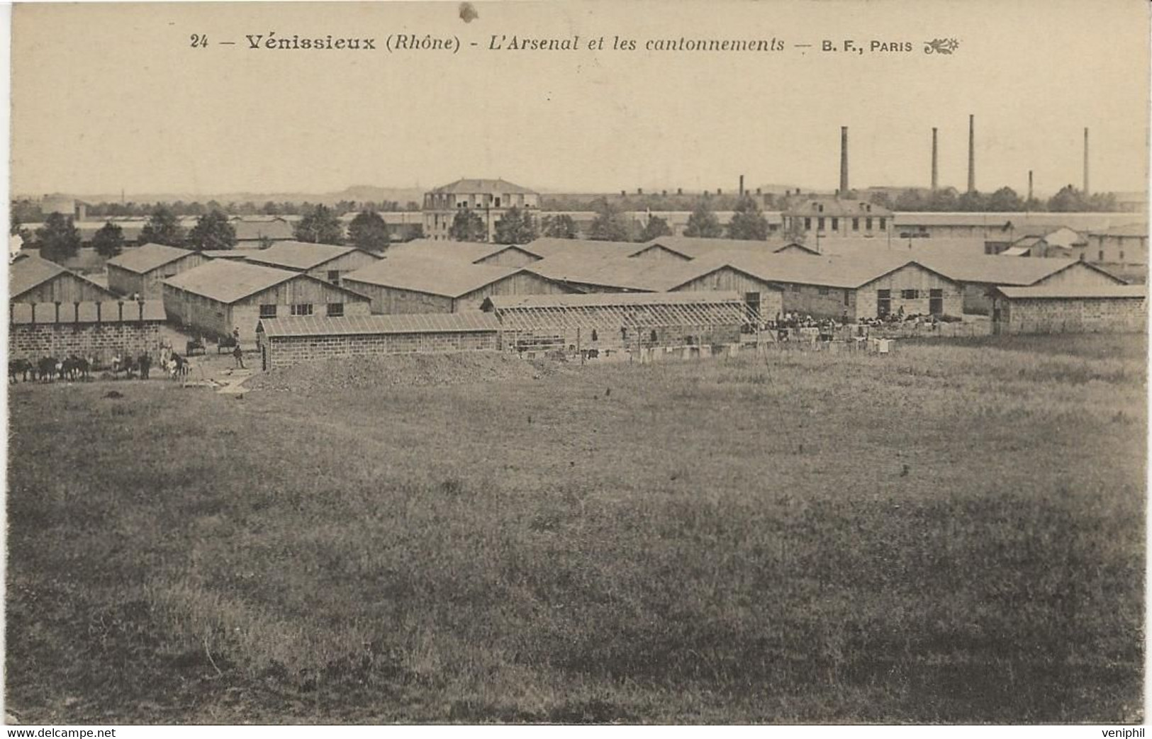 VENISSIEUX -RHONE - L'ARSENAL ET LES CANTONNEMENTS  -ANNEE 1917 - Vénissieux