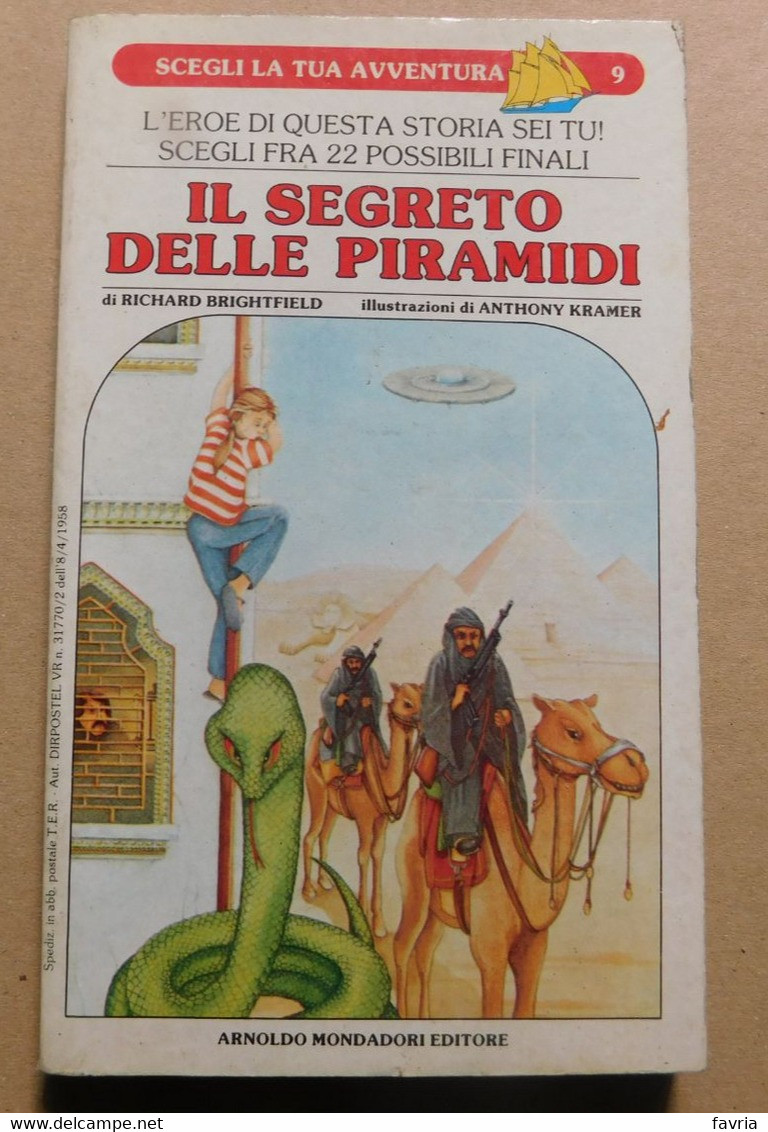 IL SEGRETO DELLE PIRAMIDI - R. Brightfield - Mondadori,1987 - Avventura - 108 Pag. - 17,5x10,6 - To Identify