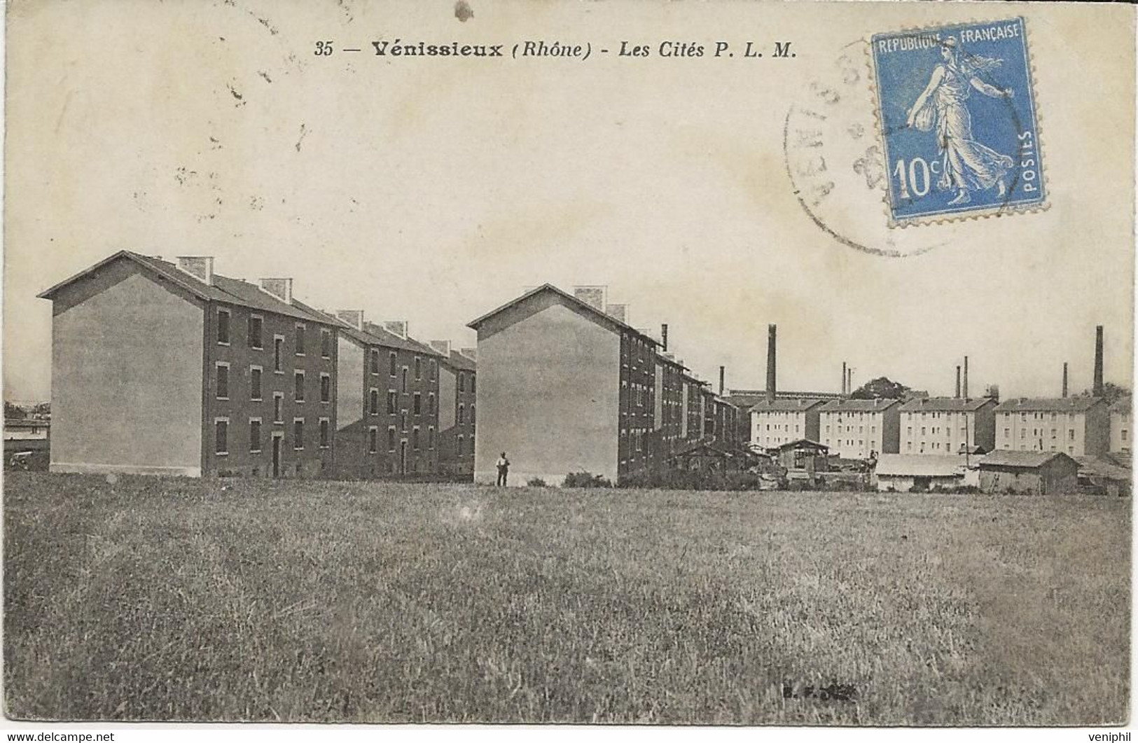 VENISSIEUX -RHONE -LES CITES P.L.M.  ANNEE 1921 - Vénissieux