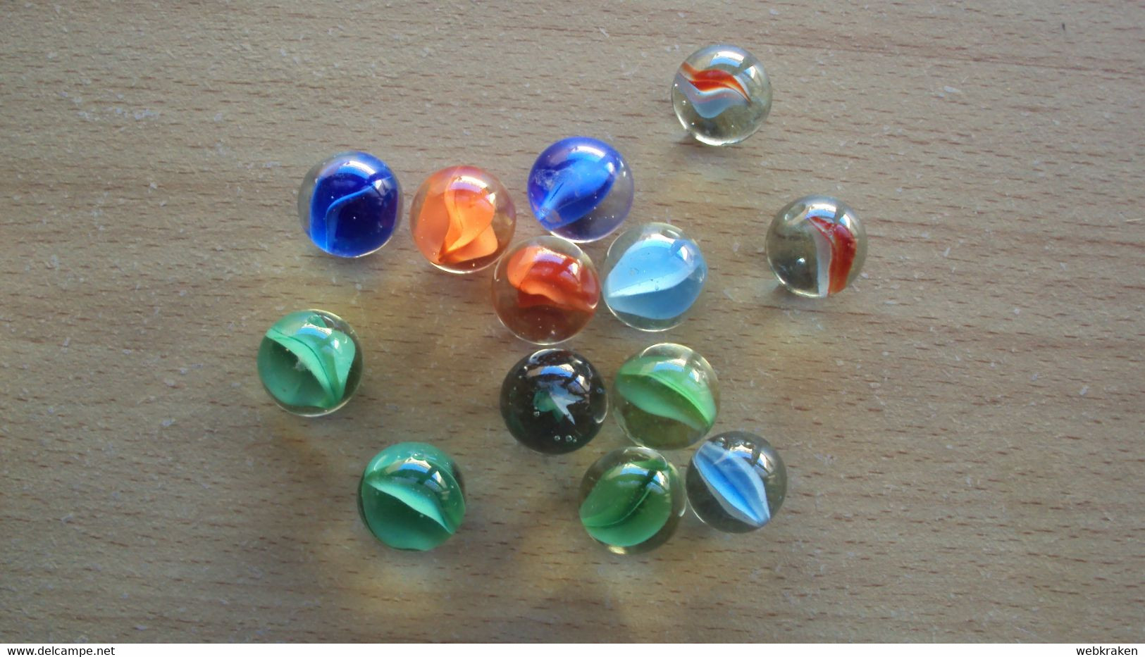 GIOCHI GIOCATTOLI 13 BIGLIE DI VETRO Glass Marbles - Andere & Zonder Classificatie