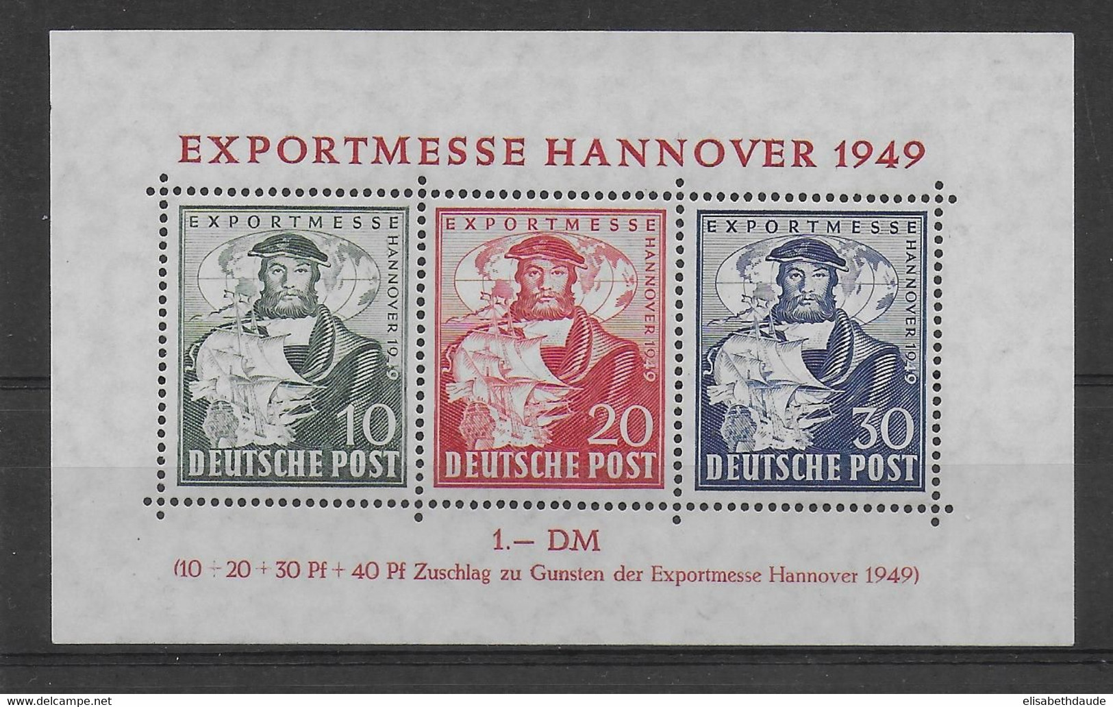 ALLEMAGNE BIZONE - YVERT N° BF 1 ** MNH - COTE = 130 EUR. - Postfris