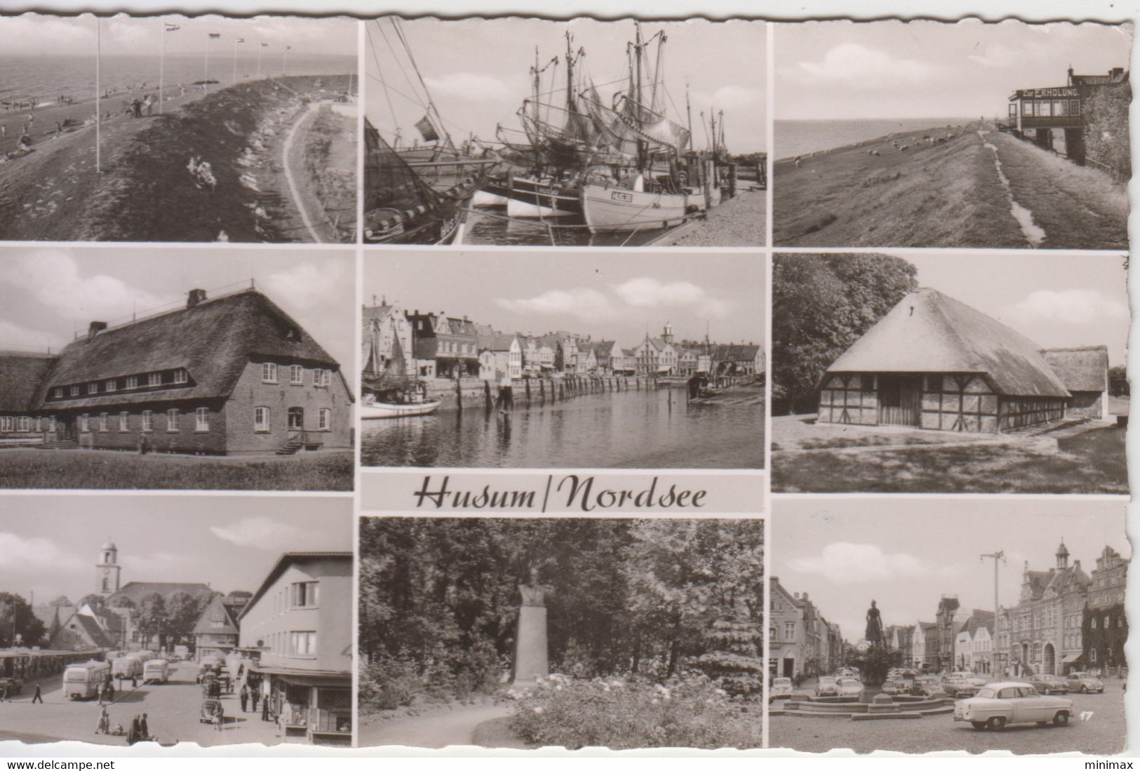 Carte Photo - Husum / Nordsee - Multi-vues - 1959 - Husum