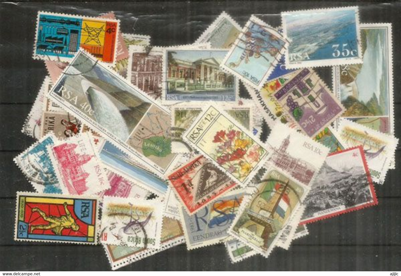 AFRIQUE DU SUD. Lot De 50 Timbres Oblitérées, Grands Formats, Lot #  2 - Alla Rinfusa (max 999 Francobolli)