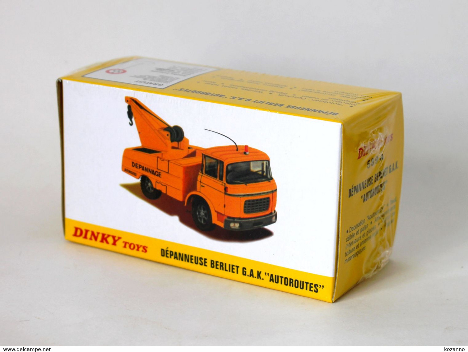 DINKY TOYS - REF 589 A : DEPANNEUSE GAK BERLIET "AUTOROUTES" - COMPLET - 1:43 MODÈLE REDUIT AUTOMOBILE NEUF   (18) - Camions