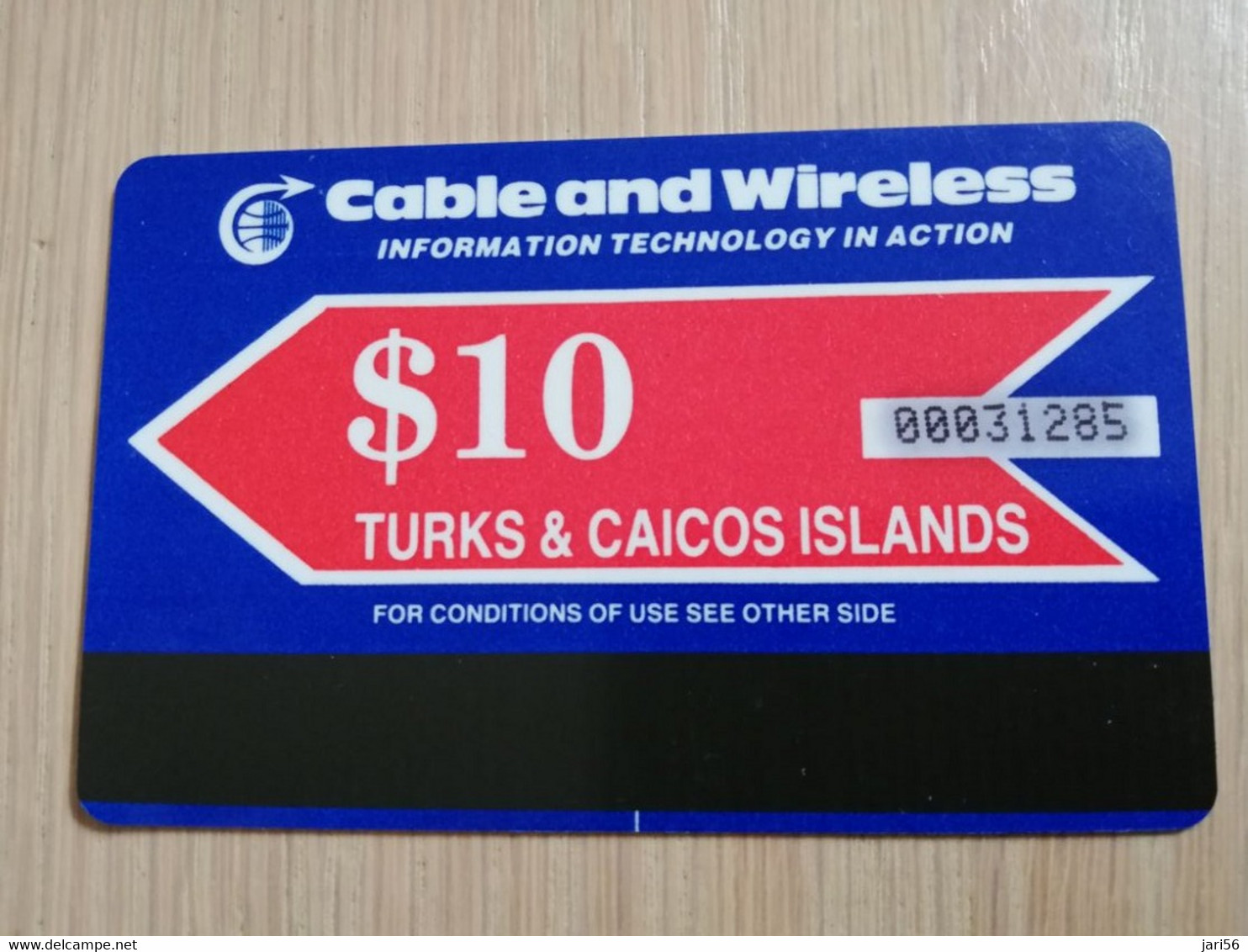 TURKS & CAICOS ISLANDS $ 10,-  AUTELCA CARDS 1E ISSUE  Prepaid      Fine Used Card  **3252** - Turcas Y Caicos (Islas)