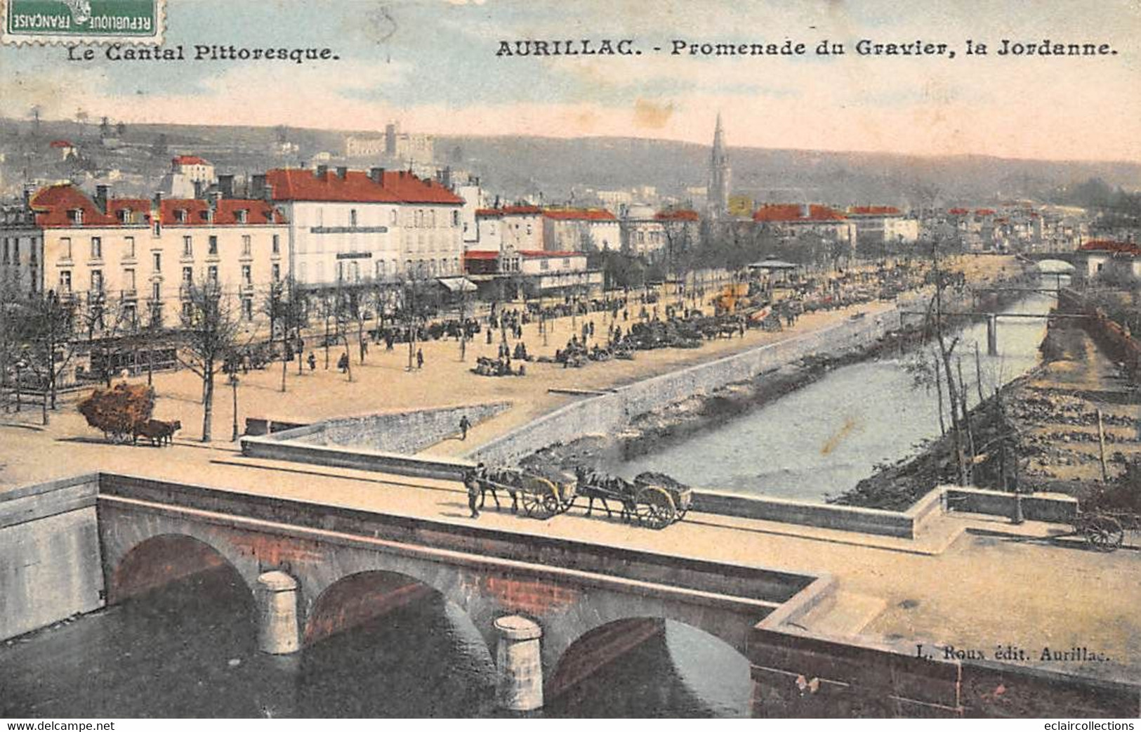 Aurillac        15       Panorama Du Gravier. La Jordanne           (Voir Scan) - Aurillac