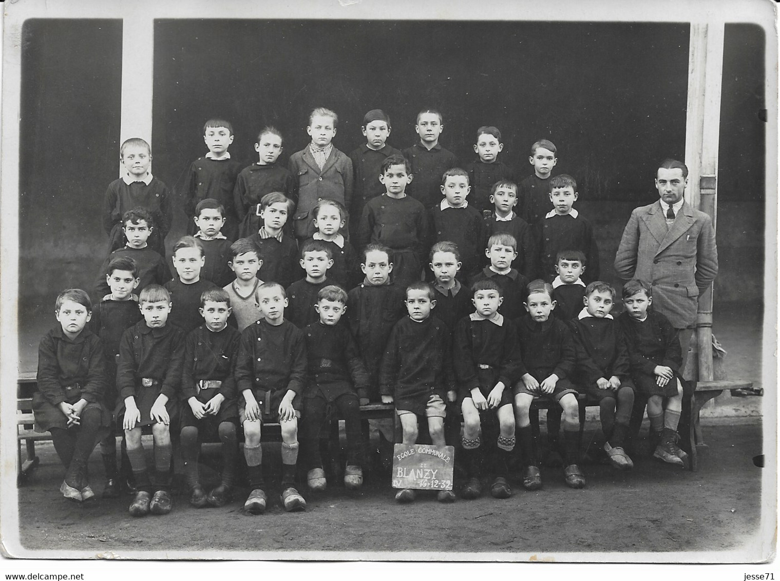 Blanzy (71) Photo De Classe 1932 - Altri & Non Classificati