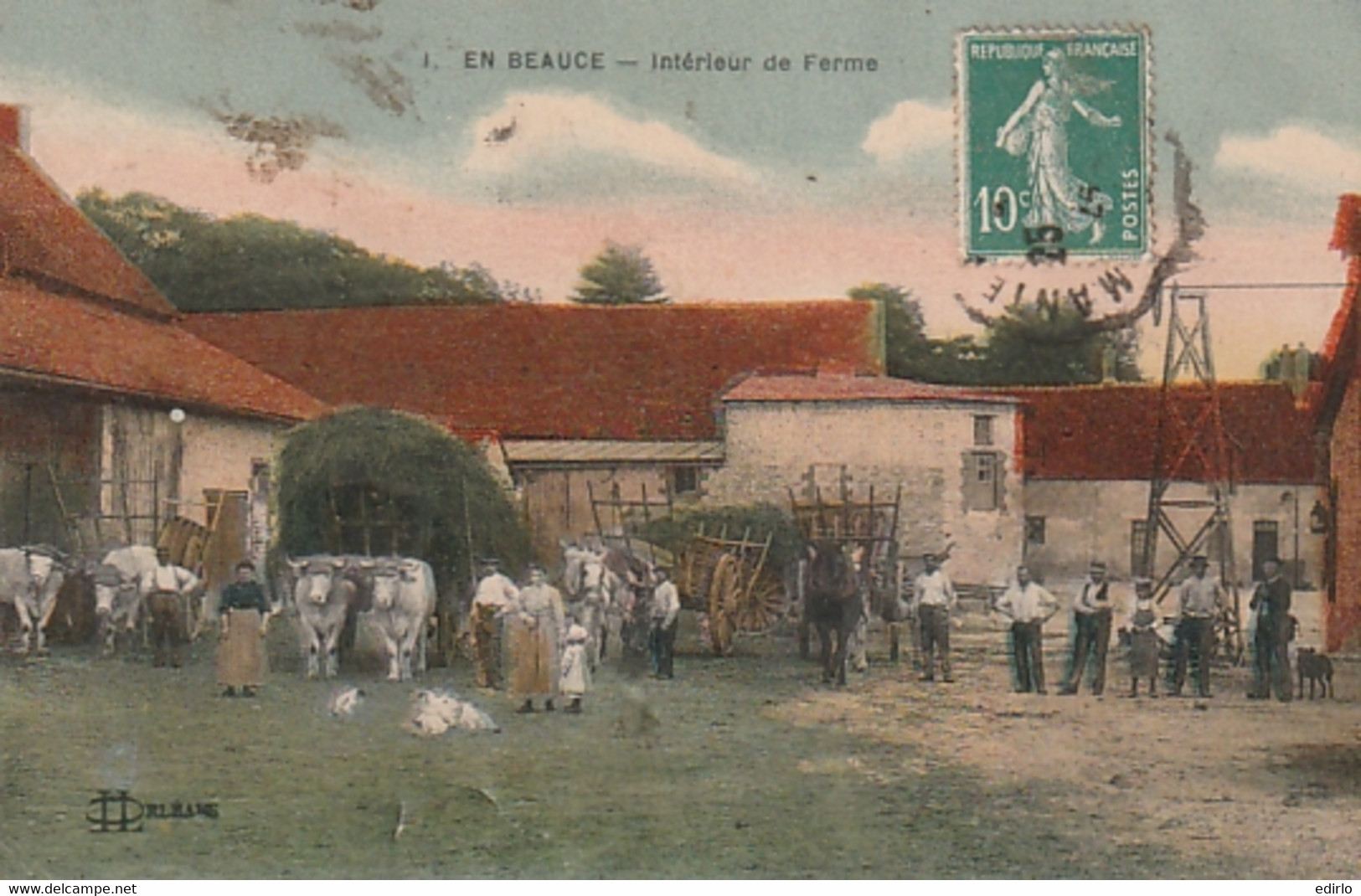 ***  En Beauce Intérieur De Ferme - TB(petits Defauts) - Farms