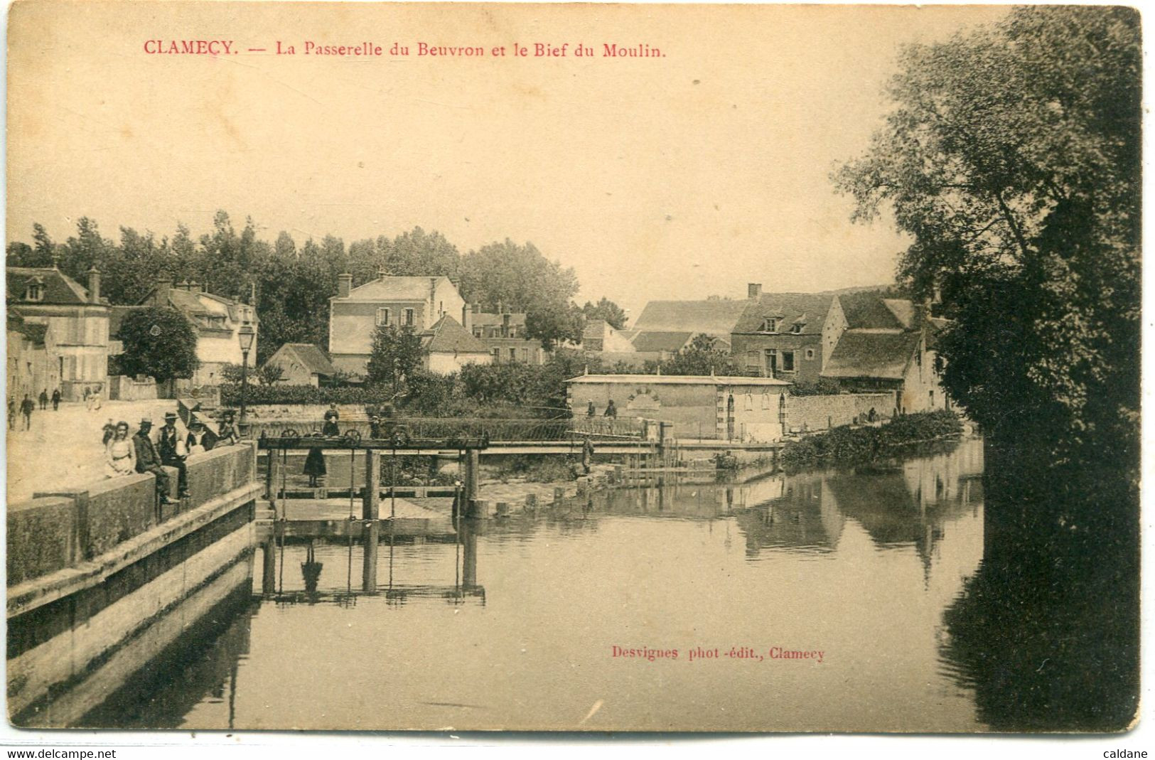 - 58 -NIEVRE -  CLAMECY  -La Passerelle  Du  Beuvron Et Le Bief Du Moulin - Brinon Sur Beuvron
