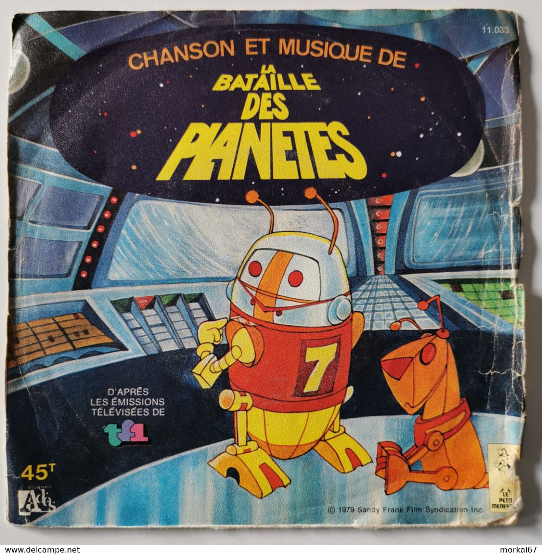 Vinyle 45 Tours Du Dessin Animé "La Bataille Des Planètes" - Kinderlieder