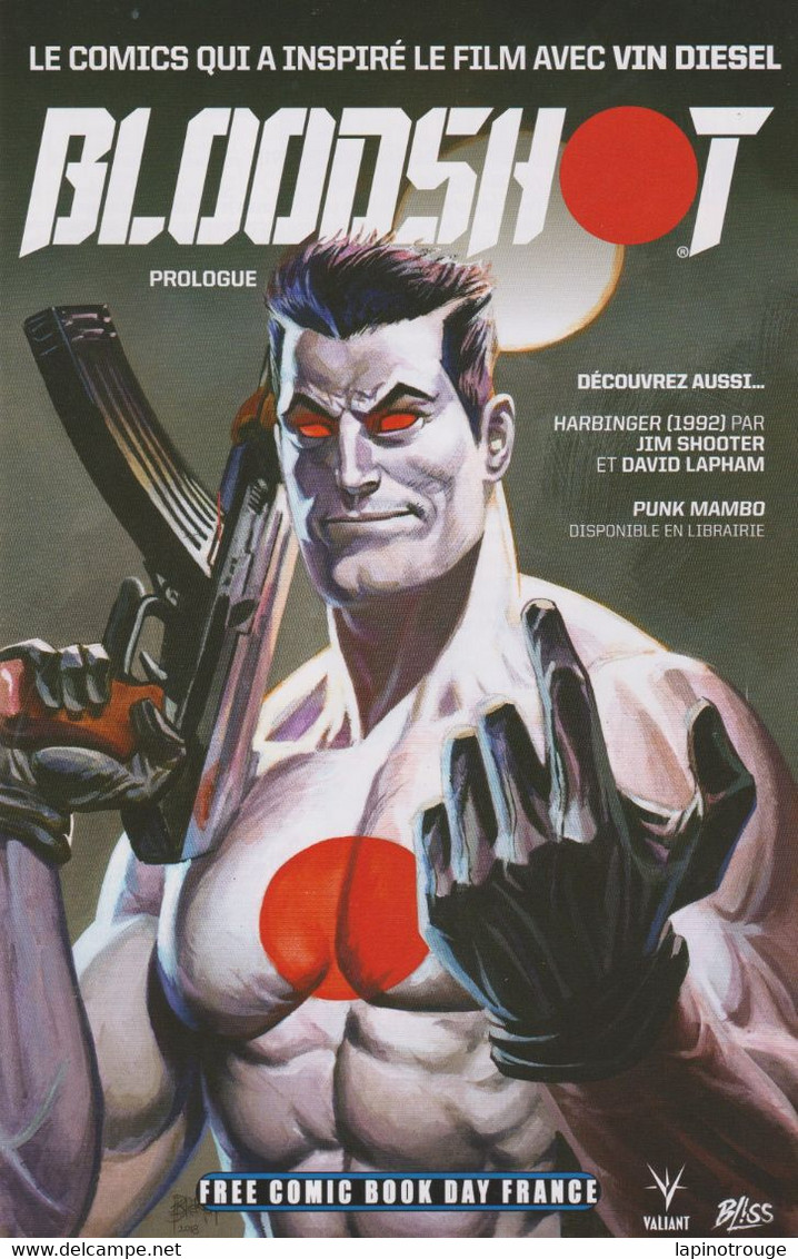 Free Comic Book Day France Bloodshot Harbinger Lapham Punk Mambo 2020 - Press Books