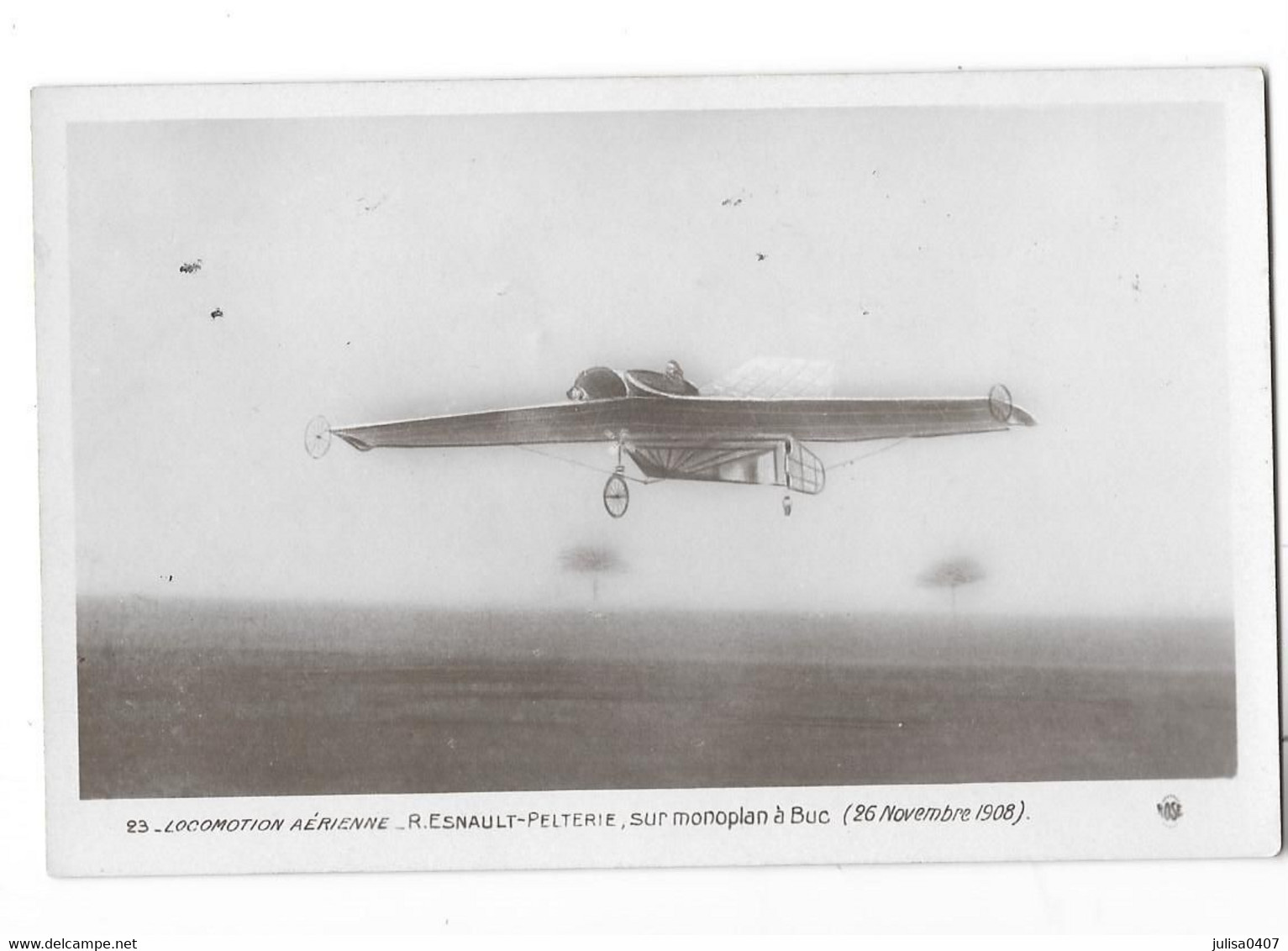 BUC (78) Aviation Aviateur Esnault Pelterie En Vol 1908 - Buc