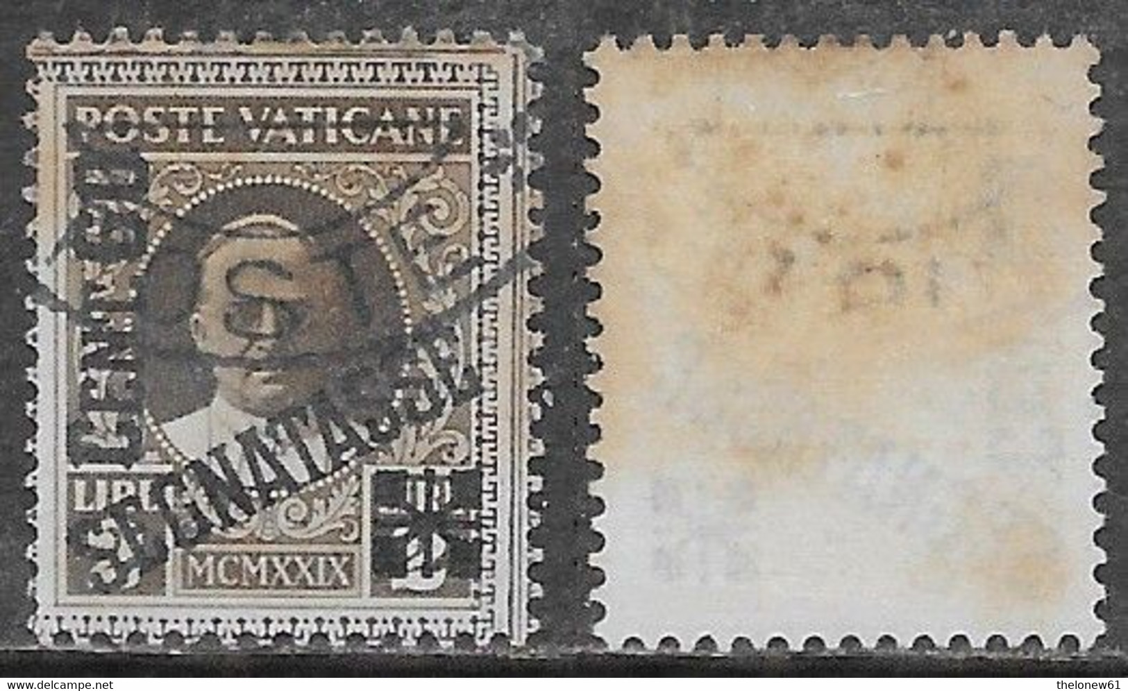 Italia Italy 1931 Vaticano Segnatasse PioXI Soprastampato C60 Su L2 Sa N.S5 US - Taxes