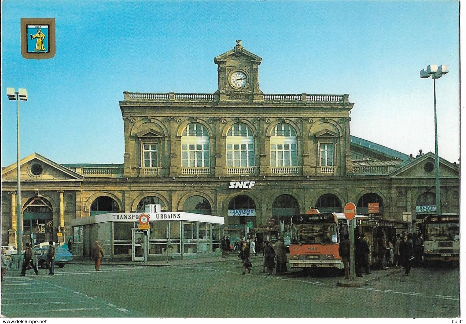 LILLE - La Gare - Voiture - Autobus - Autocar - Lille