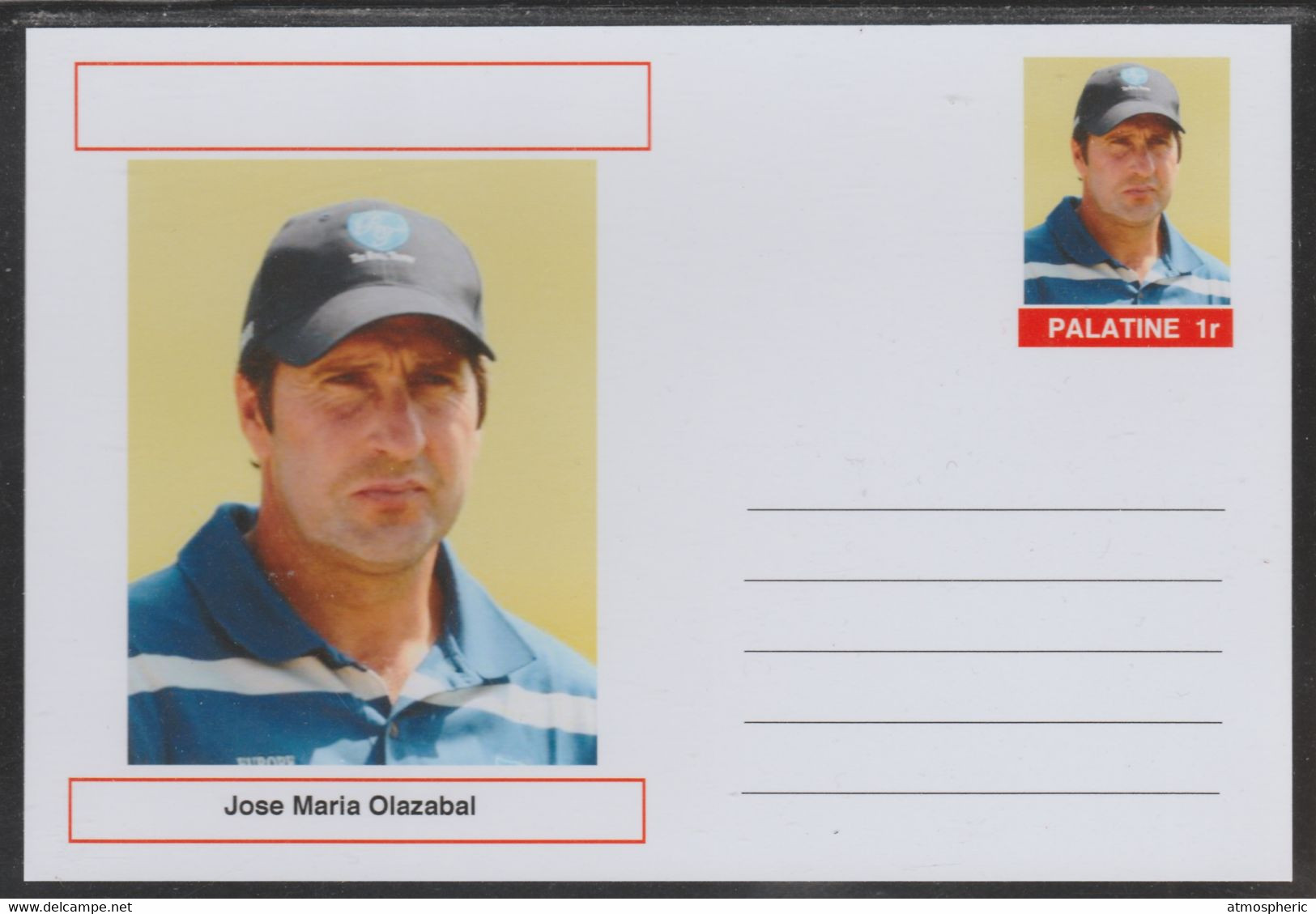 69225 Palatine (Fantasy) Personalities On Glossy Postal Card - Jose Maria Olazabal (golf) - Non Classificati