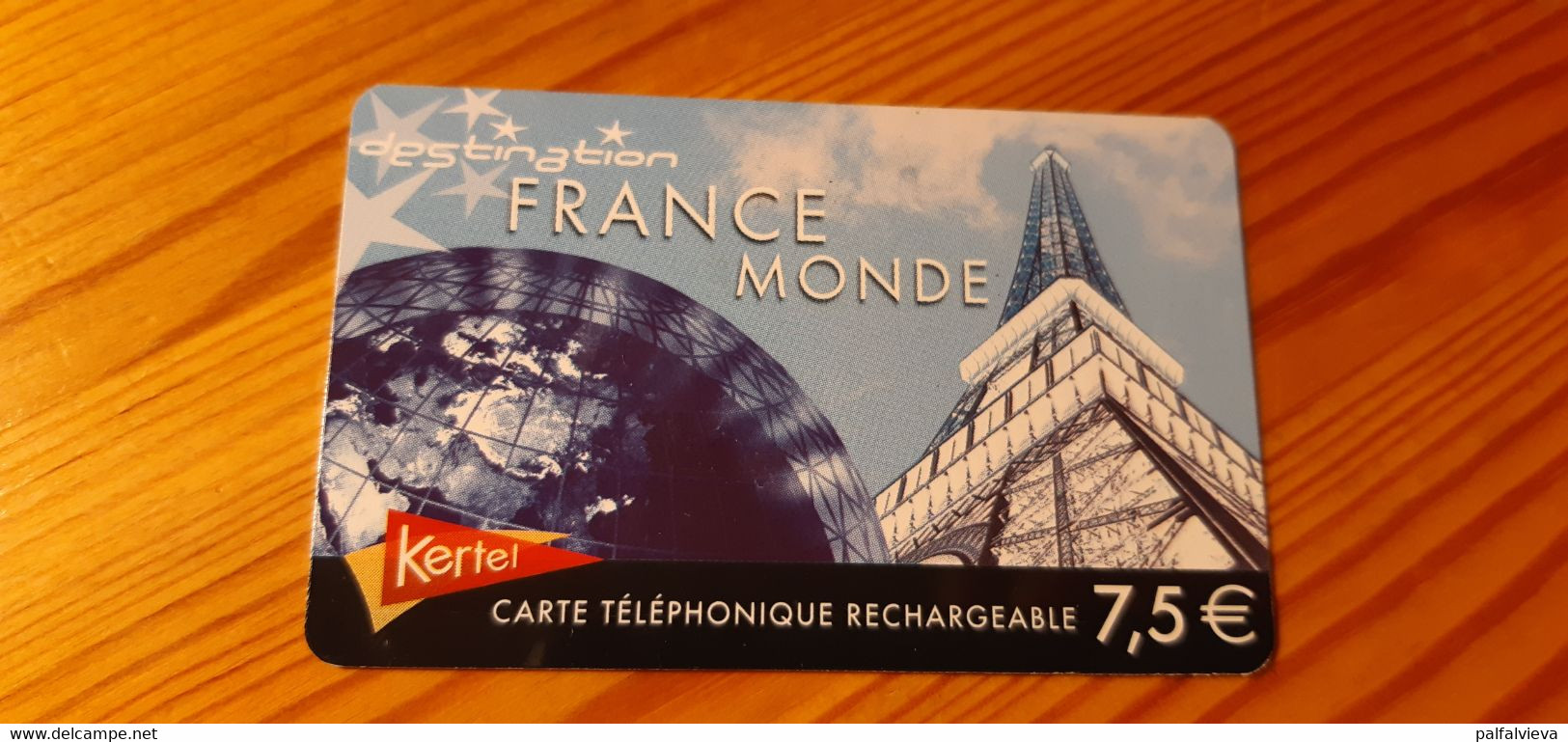 Prepaid Phonecard France - Kertel, Eiffel Tower - Nachladekarten (Handy/SIM)