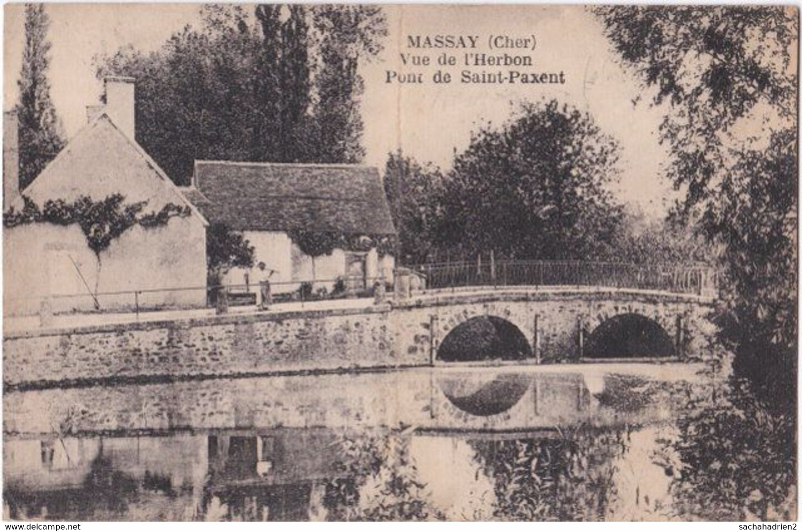 18. MASSAY. Vue De L'Herbon. Pont De Saint-Paxent - Massay