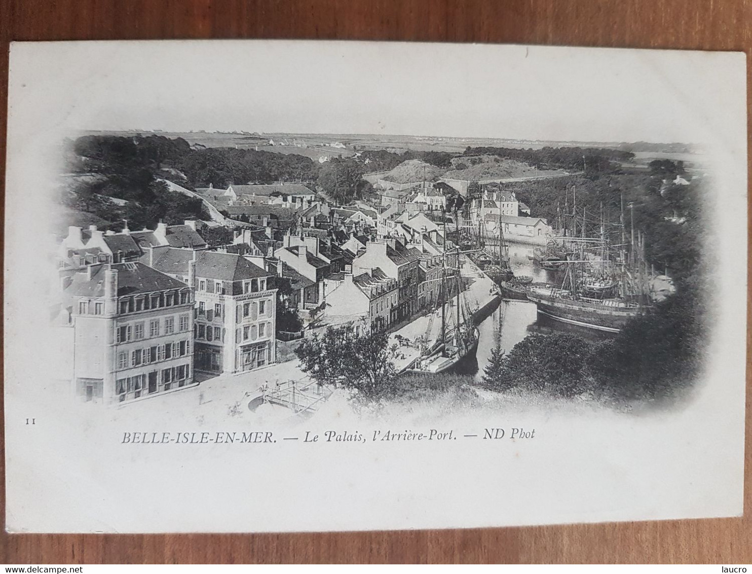 Belle Ile En Mer.le Palais,l'arrière Port.précurseur Dos Non Divisé.édition ND 11 - Palais