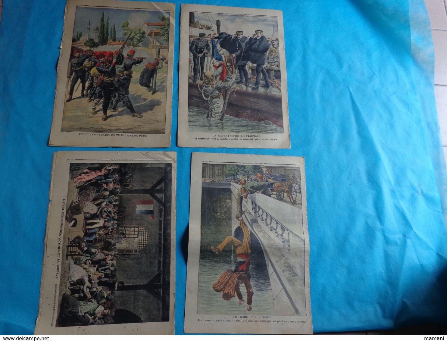 4 N° Le Petit Journal Juin  N°5-12-19-26 De 1910  Pluviose Catastrophe-mort Por La France-pun Velo America - Other & Unclassified