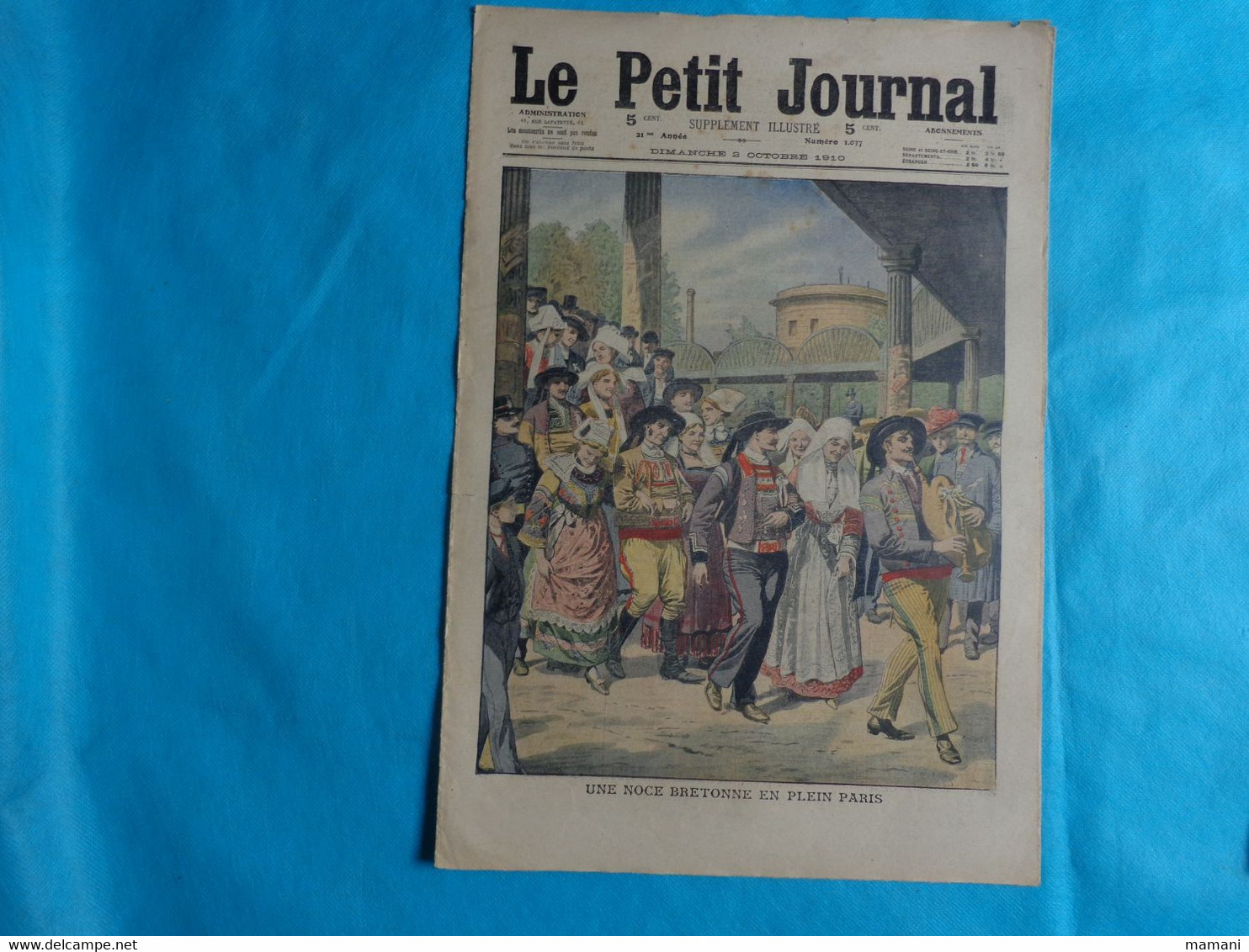 5 N° Le Petit Journal Octobre 2-9-16-23- De 1910 Noce Bretonne-grev Chemin De Fer-adieu Roi Du Portugal - Other & Unclassified