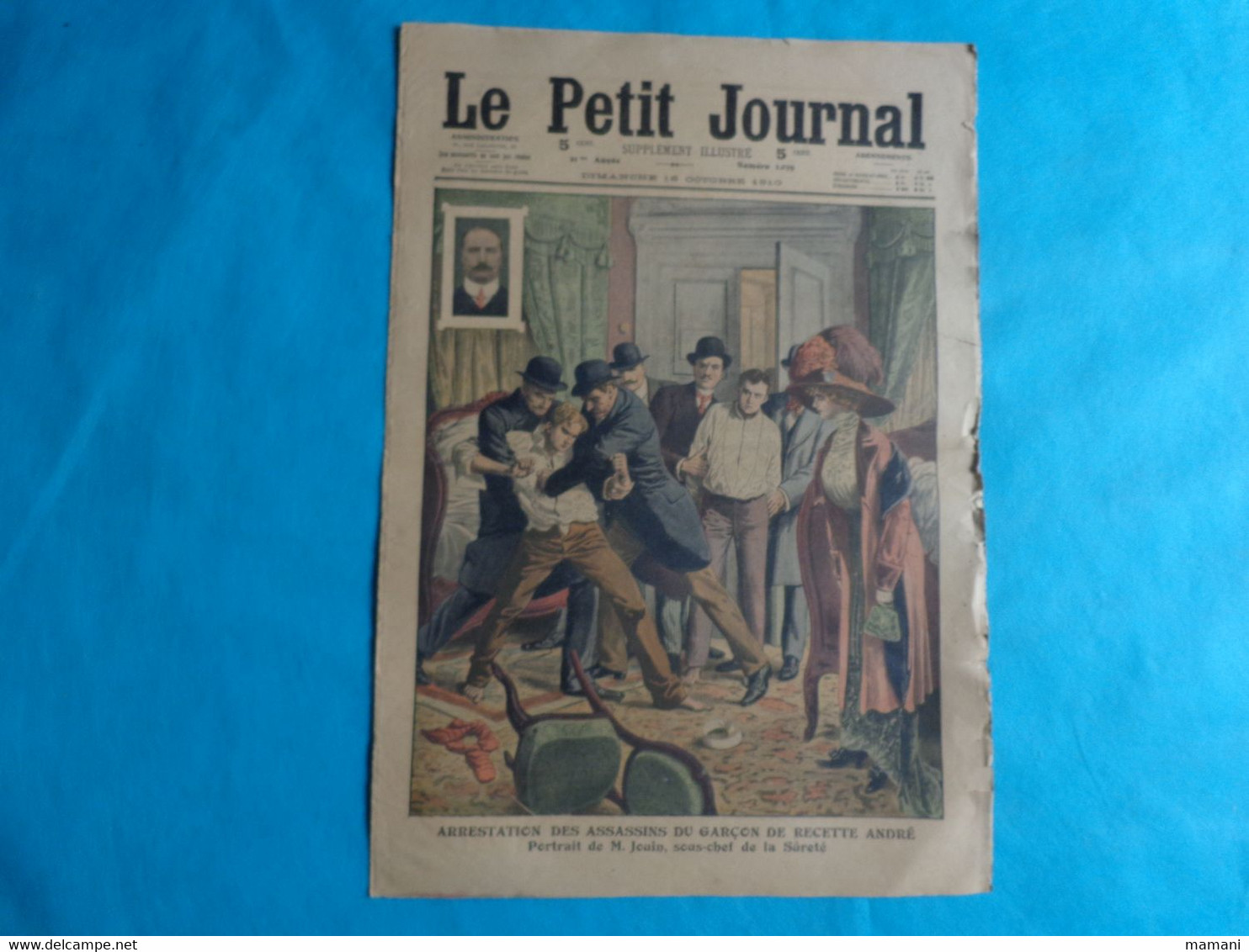 5 N° Le Petit Journal Octobre 2-9-16-23- De 1910 Noce Bretonne-grev Chemin De Fer-adieu Roi Du Portugal - Sonstige & Ohne Zuordnung