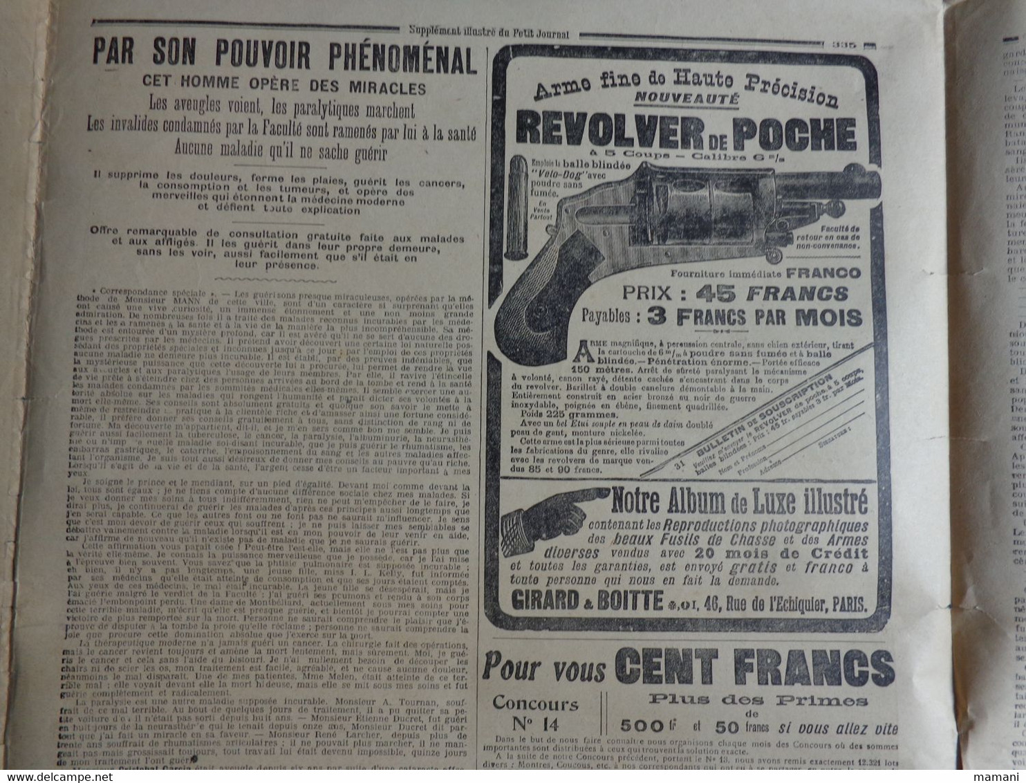 5 n° Le Petit Journal octobre 2-9-16-23- de 1910 noce bretonne-grev chemin de fer-adieu roi du portugal