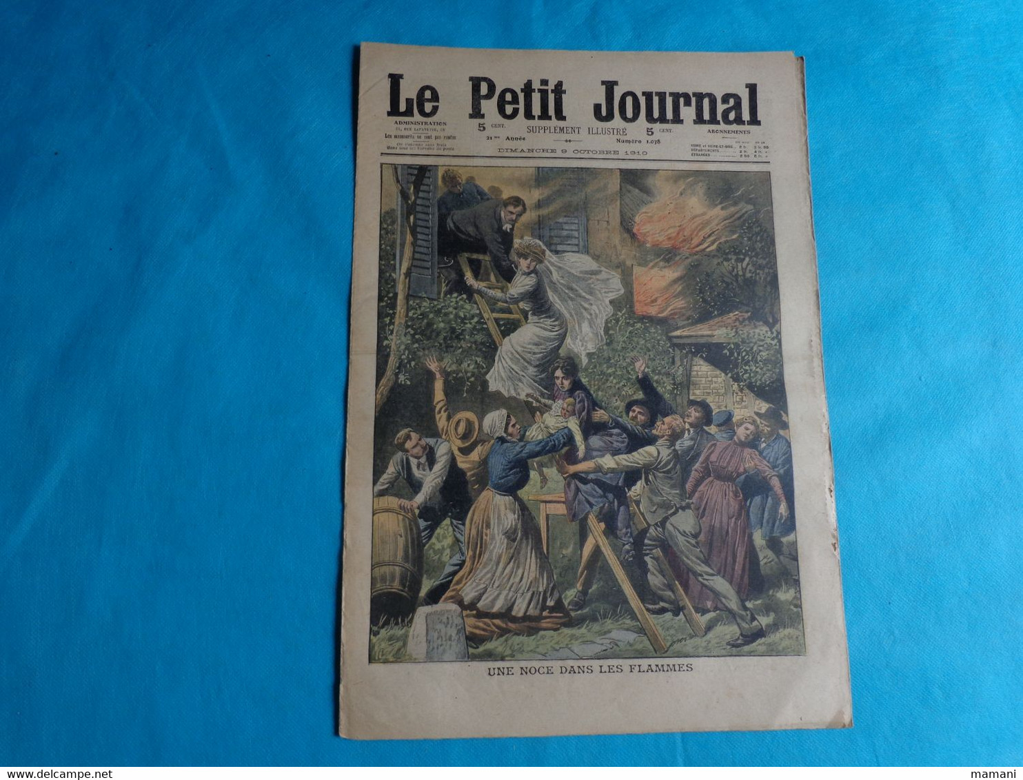 5 n° Le Petit Journal octobre 2-9-16-23- de 1910 noce bretonne-grev chemin de fer-adieu roi du portugal