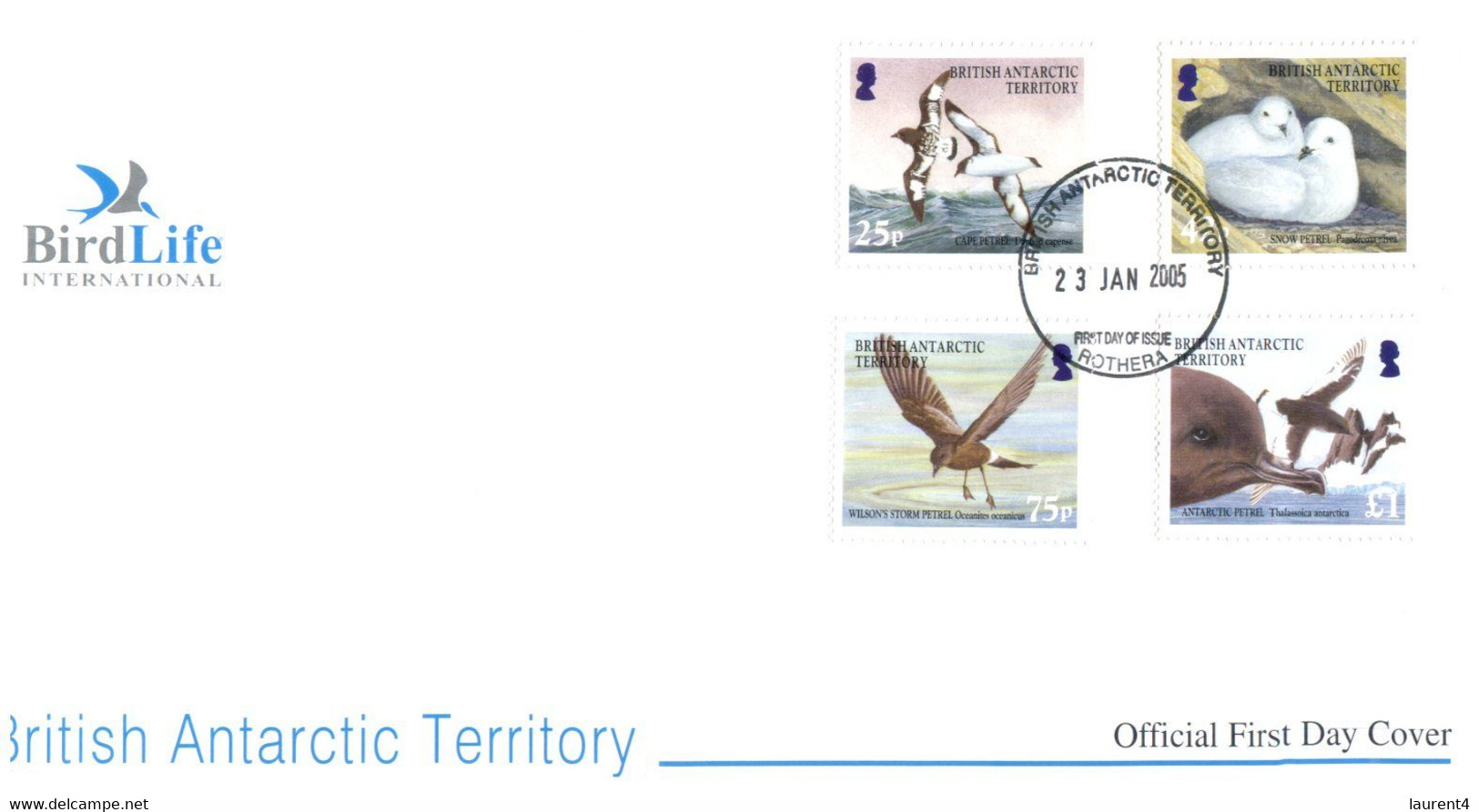 (P 8) British Antarctic Territory - 1985 (2 FDC) Birds - FDC