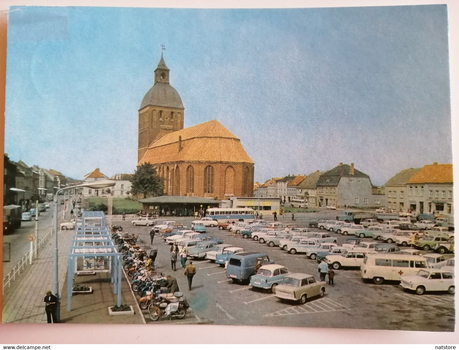 1973 GERMANY..POSTCARD..RIBNITZ-DAMGARTEN-KARL-MARX-PLATZ - Ribnitz-Damgarten