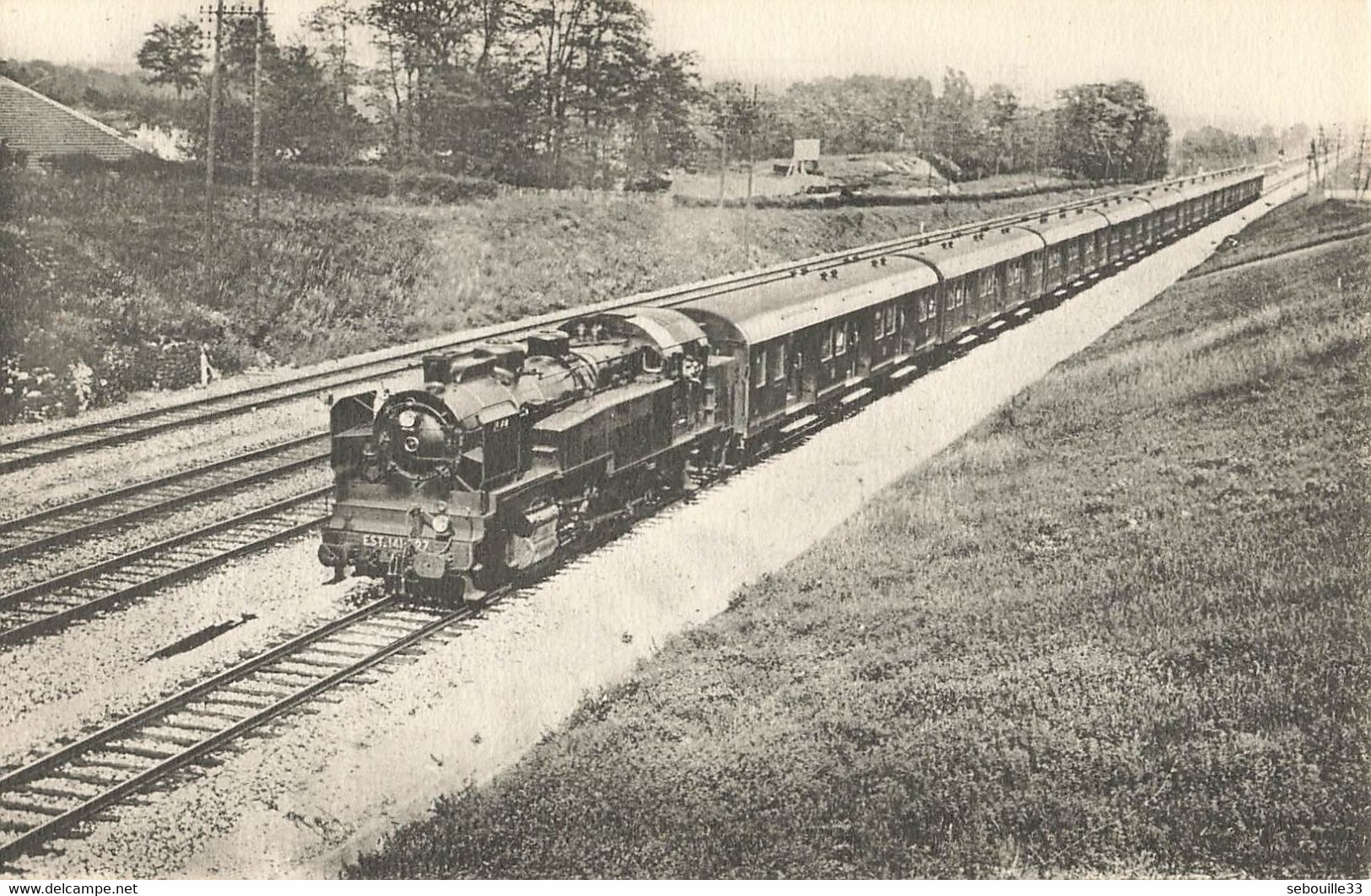 CPA Train - 40 - Région De L'Est - Un Train De Banlieue, Près De Gagny - Gagny