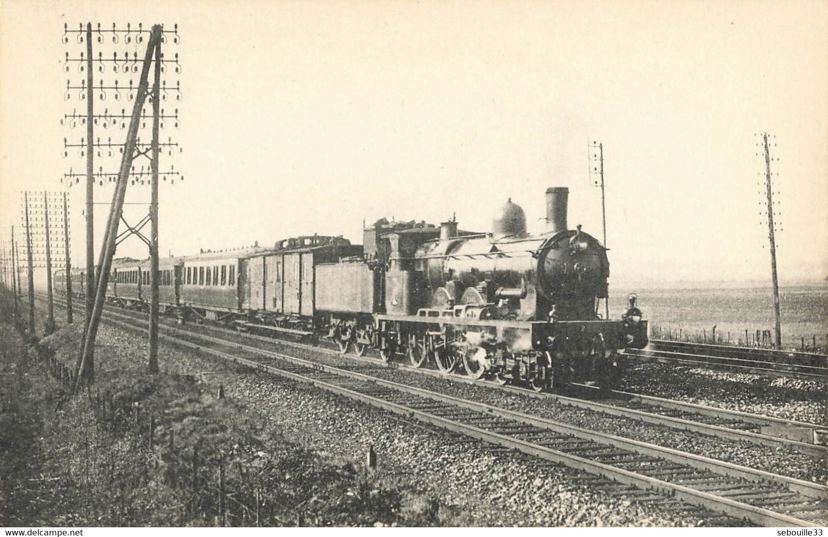 CPA Train -  24 - Région Du Nord - Un Rapide Entre Saint Denis Et  Villiers-le-Bel-Gonesse - Trenes