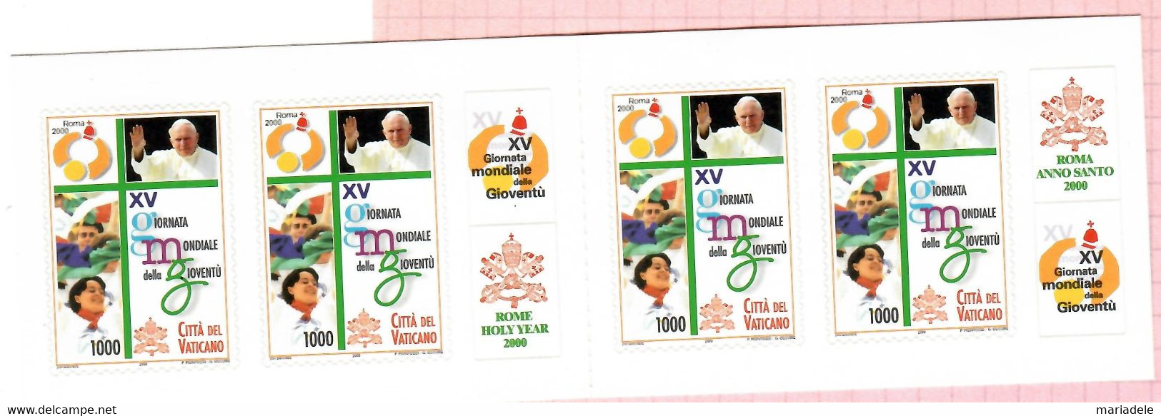 Città Del Vaticano 2000, Giornata Mondiale Della Gioventù (o) - Carnets