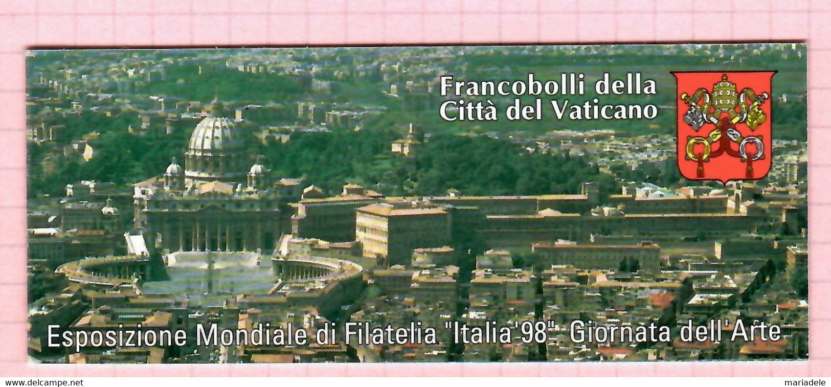 Città Del Vaticano 1998, Esposizione Mondiale Di Filatelia (o) - Carnets