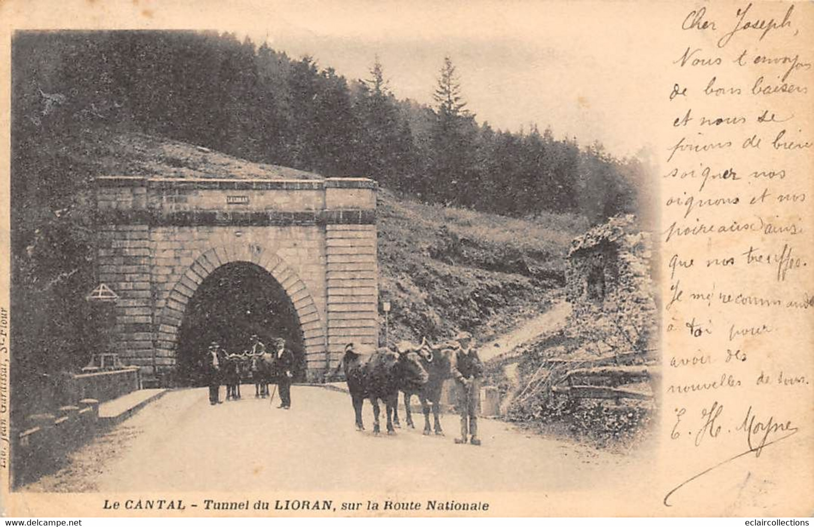 Le Lioran        15         Tunnel  Sur La Route Nationale   - 1 -      (Voir Scan) - Altri & Non Classificati