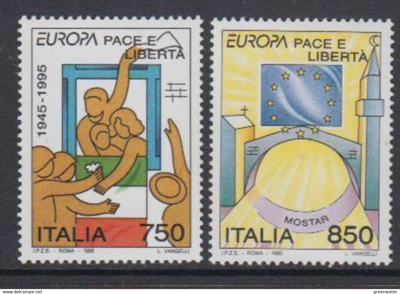 Europa Cept 1995 Italy 2v ** Mnh (50142G) - 1995