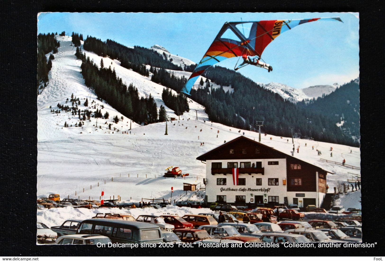 ÖSTERREICH Tannheim Gatshaus Cafe Neunerköpfl Drachenflieger  AUTRICHE Tyrol Hotel Deltaplane AUSTRIA Hang Glider - Tannheim