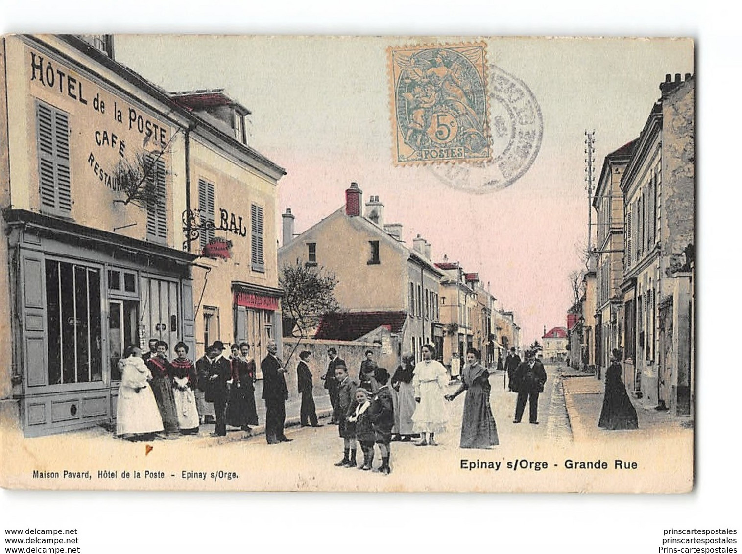 CPA 91 Epinay Sur Orge La Grande Rue - Epinay-sur-Orge