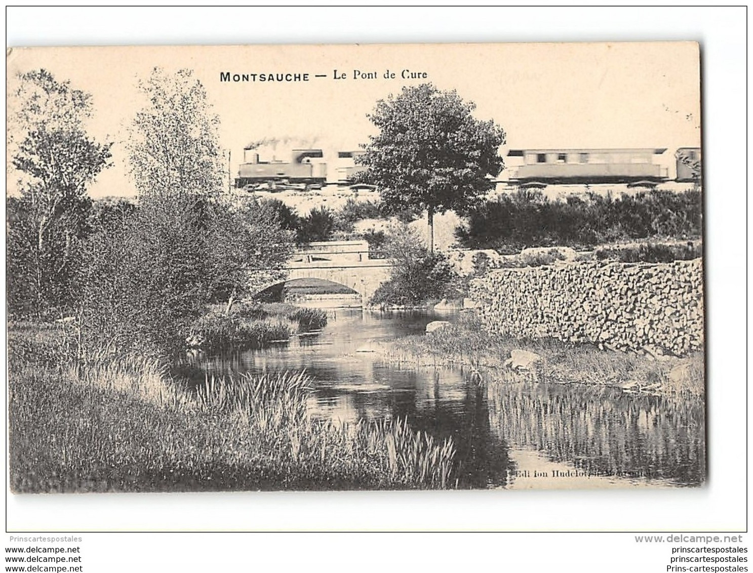 CPA 58 Montsauche Le Pont De Cure Et Le Train Tramway Ligne De Nevers Saulieu - Montsauche Les Settons