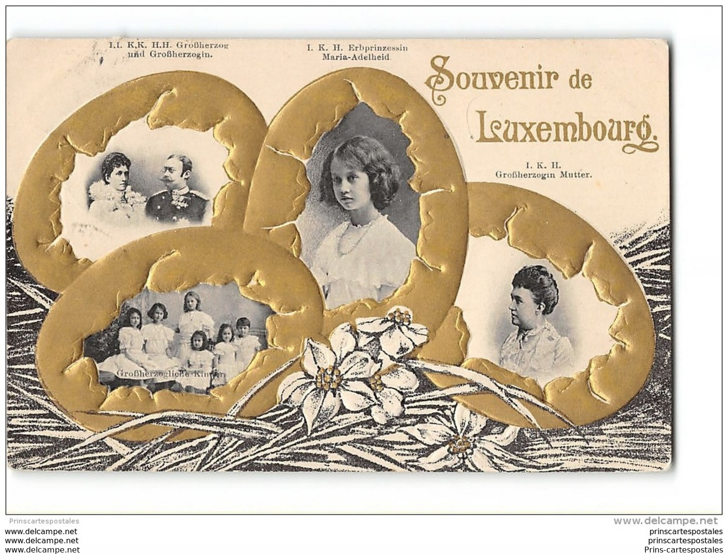 CPA Luxembourg Souvenir - Koninklijke Familie