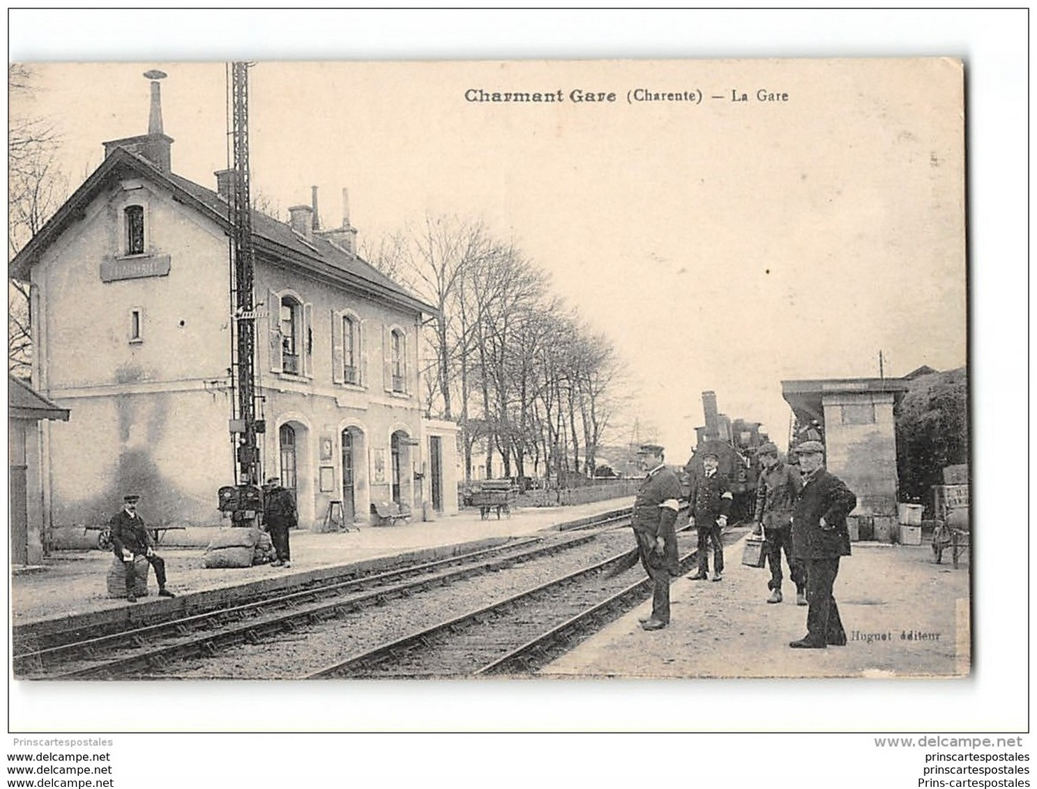 CPA 16 Charmant La Gare Et Le Train - Chateauneuf Sur Charente